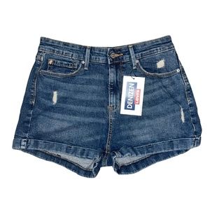 Levi's Denizen Distress "Mom Shorts" HI-Rise Jean